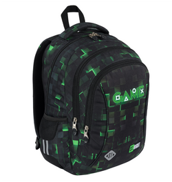 PLECAK SZKOLNY TRZYKOMOROWY LEKKI 22L ST.RIGHT BP-77 DLA GRACZA GREEN GAME