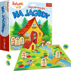 GRA PLANSZOWA NA JAGODY UKŁADANKA BOBASKI I MIŚ TREFL DREWNIANE ELEMENTY