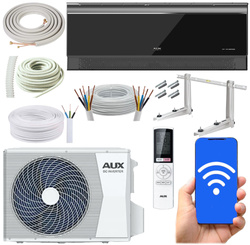 KLIMATYZATOR ŚCIENNY AUX C-SMART ONYX 5,4 kW ZESTAW SAMODZIELNY MONTAŻ 5MB