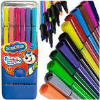FLAMASTRY BAMBINO PISAKI 12 KOLORÓW W PLASTIKOWYM ETUI SZKOLNE
