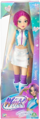 LALKA WINX CLUB ICONIC TECNA WRÓŻKA 26 cm KRÓTKIE FIOLETOWE WŁOSY 