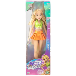 LALKA WINX CLUB ICONIC STELLA WRÓŻKA 26 cm DŁUGIE BLOND WŁOSY KUCYKI 