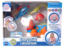 CHORY PSIAK Z AKCESORIAMI PIESEK U LEKARZA PL