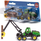 TRAKTOR LEŚNY Z WYSIĘGNIKIEM DO DREWNA KOLEKCJONERSKI 1652 - SIKU