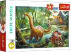 PUZZLE 60 WĘDRÓWKA DINOZAURÓW DINOZAURY UKŁADANKA DLA DZIECI TREFL 17319