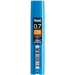 WKŁADY DO OŁÓWKA AUTOMATCZNEGO GRAFITY 0.7mm 2B PENTEL AIN STEIN - 2 op.