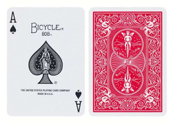 BICYCLE KARTY DO GRY TALIA 55 KART STANDARD FACE SIZE USA CZERWONA