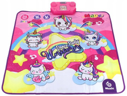 MATA DO TAŃCZENIA MUZYCZNA GRA TANECZNA ZRĘCZNOŚCIOWA JEDNOROŻCE KONIKI