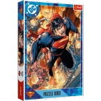 PUZZLE 1000 SUPERMAN W AKCJI BOHATER KOMIKS FILM DC UKŁADANKA TREFL 10936