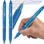 DŁUGOPIS PIÓRO KULKOWE ŚCIERALNY WYMAZYWALNY PILOT CLICKER LAZUROWY - 2 szt