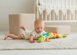 KROKODYL OSKAR Z MIARKĄ GRYZAK MATERIAŁOWY SENSORYCZNY SZELEŚCI JOLLY BABY