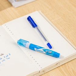 KOREKTOR W DŁUGOPISIE PIÓRZE METALOWA KOŃCÓWKA SZKOLNY 8 ml DELI