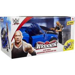 WWE WREKKIN SAMOCHÓD DO SKŁADANIA AUTO MATTEL FIGURKA THE ROCK WRESTLING