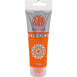 FARBA AKRYLOWA DECO ARTEA TUBKA ASTRA POMARAŃCZOWY 75 ml