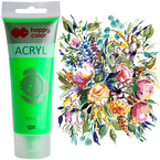 FARBA AKRYLOWA HAPPY COLOR TUBKA 75 ml ZIELONY FLUO NR 501