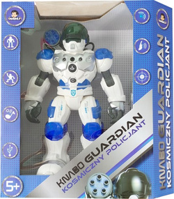 DUŻY INTERAKTYWNY ROBOT KNABO GUARDIAN POLICJANT