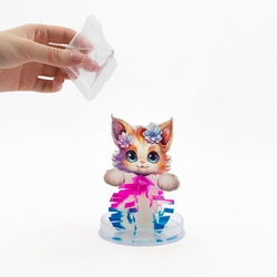 MAGICZNY BAŚNIOWY KOTEK Z KRYSZTAŁKÓW KREATYWNY EKSPERYMENT KIDEA