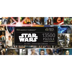 PUZZLE 13500 ELEMENTÓW STAR WARS GWIEZDNE WOJNY 9 UKŁADANEK 81036 TREFL