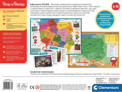 GRA EDUKACYJNA PUZZLE ODKRYWAMY POLSKĘ GEOGRAFICZNA UKŁADANKA CLEMENTONI