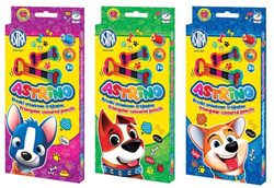 KREDKI OŁÓWKOWE TRÓJKĄTNE ASTRINO 12 INTENSYWNYCH KOLORÓW ASTRA