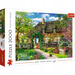 PUZZLE 2000 ELEMENTÓW WIEJSKA CHATKA DOMEK NA WSI OGRÓD KWIATY 27122 TREFL