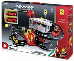 BBURAGO FERRARI RACE PLAY GARAŻ PARKING AUTA 1:43