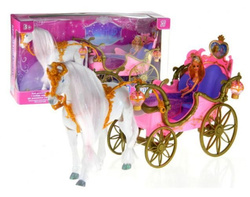 MAGICZNA KARETA DLA LALEK KOŃ ŚWIATŁO DŹW. NATALIA