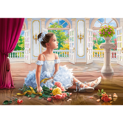 PUZZLE 500 ELEMENTÓW MAŁA BALETNICA WŚRÓD KWIATÓW UKŁADANKA 37351 TREFL