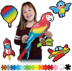 PUZZLE PUZZELKI PIXELKI JIXELZ W POWIETRZU 1500 EL. RAKIETA SAMOLOT BALON