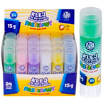 KLEJ SZKOLNY W SZTYFCIE ASTRA PASTELOWY 15g MOCNY TRANSPARENTNY - 24 sztuki