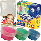 MASA PORCELANOWA ASTRA FARBY PERŁOWE 3 KOLORY 380g PLASTYCZNA KREATYWNA