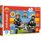 PUZZLE 100 EL. STRAŻAK SAM ZAWSZE POMOCNY UKŁADANKA DLA DZIECI TREFL 16518
