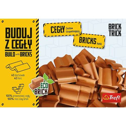 KLOCKI BRICK TRICK BUDUJ Z CEGŁY DACHÓWKI 40 EL EKO KLOCKI TREFL