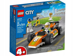LEGO CITY SAMOCHÓD WYŚCIGOWY BOLID AUTKO FIGURKI KIEROWCA MECHANIK 60322