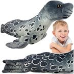 PLUSZAK MASKOTKA FOKA FOCZKA 37cm PRZYTULANKA ZWIERZĄTKO MORSKIE MIĘKKA