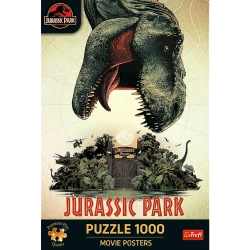 PUZZLE 1000 EL. PARK JURAJSKI DINOZAUR UKŁADANKA PREMIUM PLUS TREFL 10883