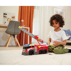 STRAŻ POŻARNA WÓZ STRAŻACKI Z DRABINĄ LEJE WODĘ ŚWIATŁO DŹWIĘK DICKIE TOYS