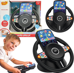 KIEROWNICA INTERAKTYWNA MÓWIĄCA MELODIE SMILY PLAY SYMULATOR JAZDY