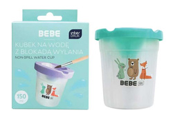 KUBEK NIEKAPEK NA WODĘ DO FARB Z BLOKADĄ WYLANIA 150ml BB FRIENDS - 3 szt.