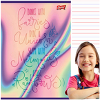 ZESZYT W 3 LINIE A5/16 KARTEK LAMINOWANY UNIPAP MAJEWSKI MERMAID SYRENKA