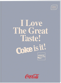 ZESZYT A4 W KRATKĘ 60 KARTEK SZKOLNY Z MARGINESEM COCA COLA INTERDRUK