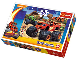 PUZZLE BLAZE I MEGA MASZYNY W AKCJI 30 EL - TREFL