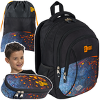 PLECAK SZKOLNY 20L PIÓRNIK WOREK ST.RIGHT 3w1 BP-26 WULKANICZNY KSIĘŻYC