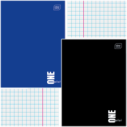 ZESZYT SZKOLNY A4 96 KARTEK KRATKA 70g ONE COLOR INTERDRUK - 2 sztuki