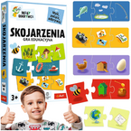 GRA EDUKACYJNA DLA DZIECI SKOJARZENIA MAŁY ODKRYWCA UKŁADANKA TREFL 02808