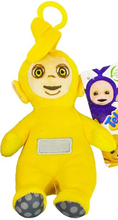 TELETUBISIE MASKOTKA Z ZAWIESZKĄ - LALA 15 CM