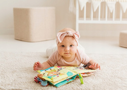 KSIĄŻECZKA SENSORYCZNA MATERIAŁOWA EDUKACYJNA ZWIERZĄTKA NA URODZINACH