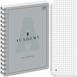 KOŁOZESZYT A4 W KRATKĘ 100 K 90g/m² NA SPIRALI ACADEMY NOTATNIK INTERDRUK