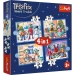 PUZZLE 4w1 TREFLIKI RATUJĄ ŚWIĘTA U TREFLIKÓW PADA ŚNIEG TREFL 34657