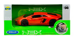 LAMBORGHINI AVENTADOR COUPE POMARAŃCZOWY METAL MODEL KOLEKCJONERSKI WELLY